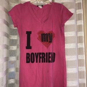 Rue 21 I love my boyfriend tee